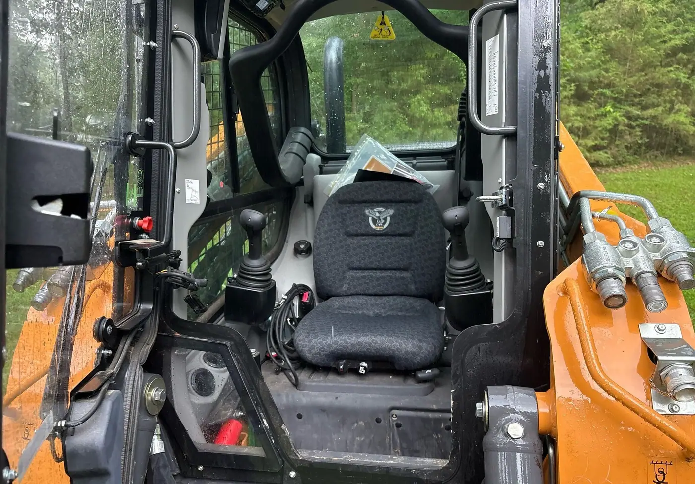 Detailed view of 2022 Case TV450B Tracked Skid Steer Loader